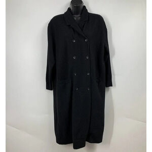 Rodebjer‎ Women's Seargent 100% Lambswool Classic Fit Button Up Trench Coat SZ M